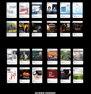 Social graphics portfolio preview